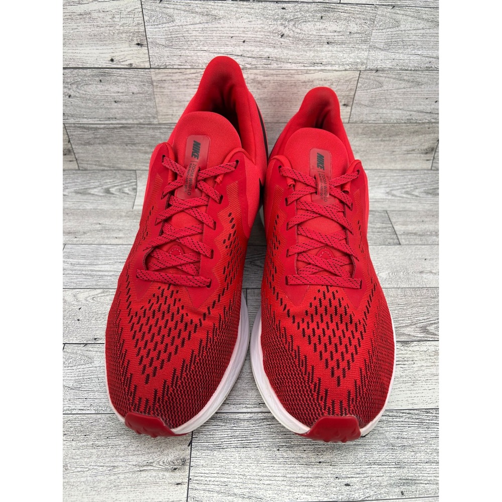 Nike Zoom Winflo 6 Men Sz 10 Red Black Running Shoes AQ7497-600